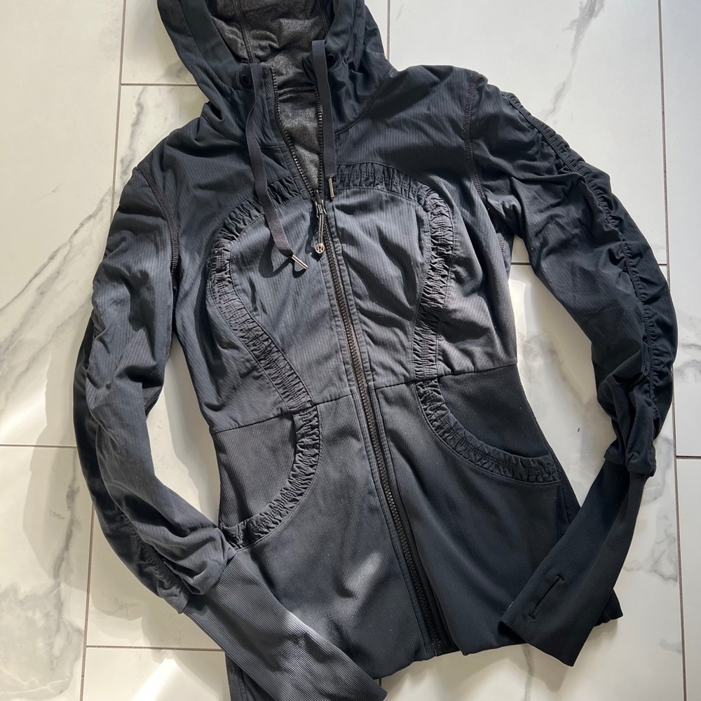 lululemon athletica Black Hooded Zip-Up Jacket - Picture 6 of 12